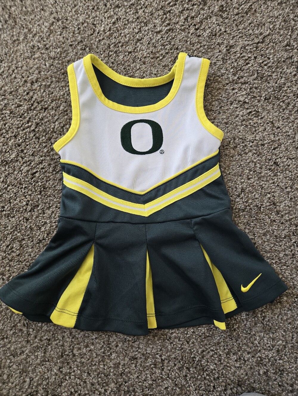 Oregon Ducks Nike Baby Cheerleader Dress Size 18M University of Oregon